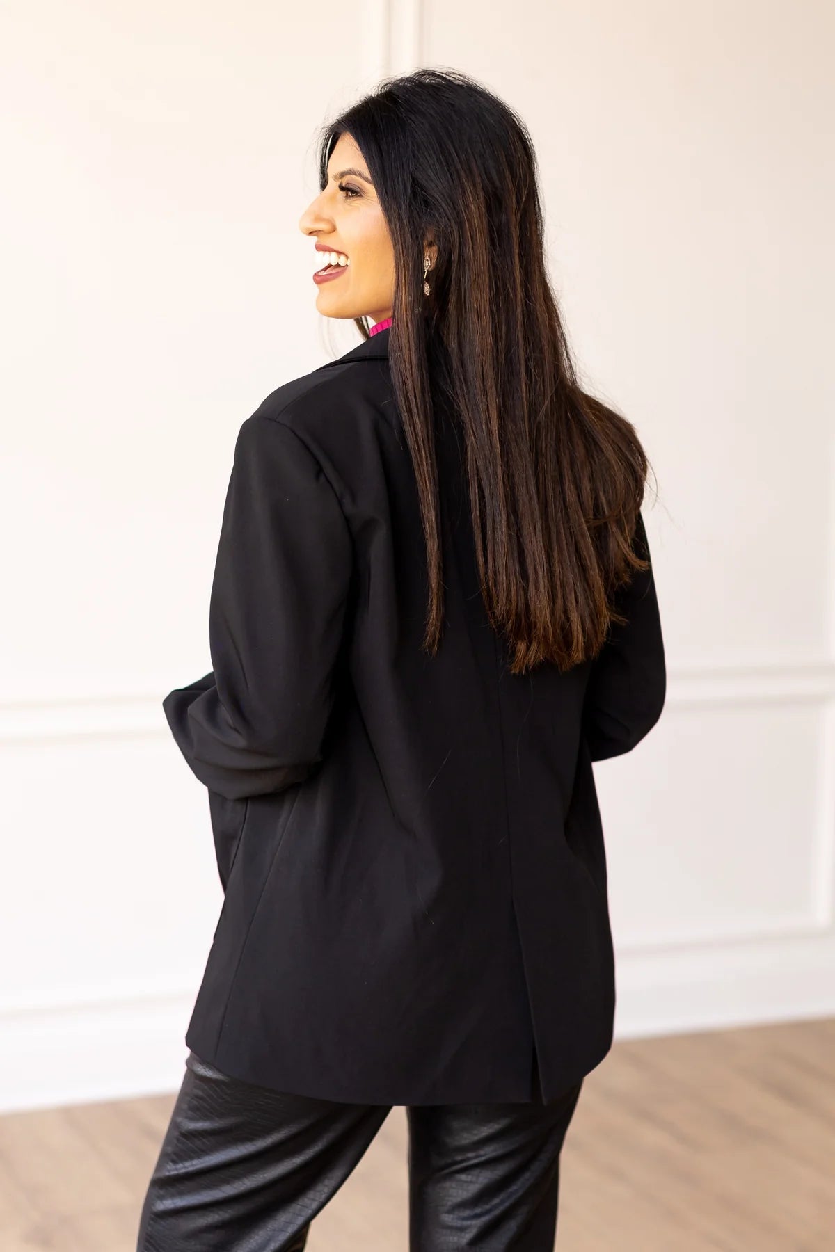 Blair Boyfriend Blazer in Black