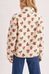 Wildflower Woods Floral Sherpa Fleece Jacket