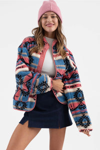 Kelsey Tribal Fleece Jacket