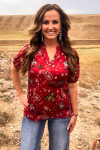 Rodeo Cowgirl Top