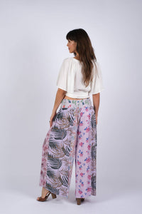 Lavender Floral Serenity Chic Pants