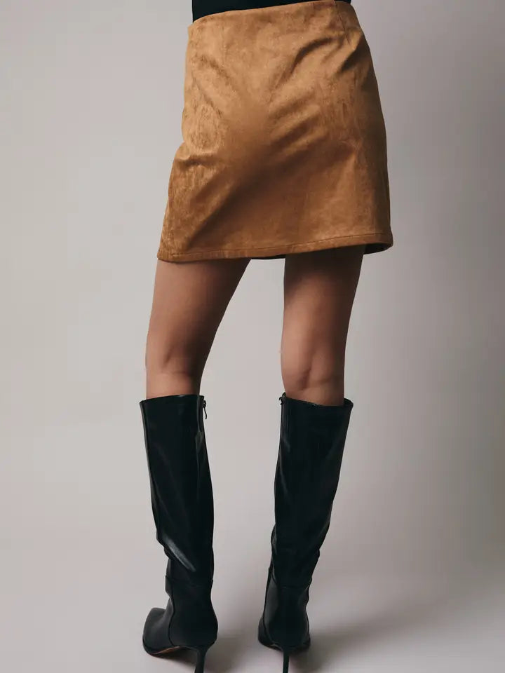 Sasha's Suede Mini Skirt