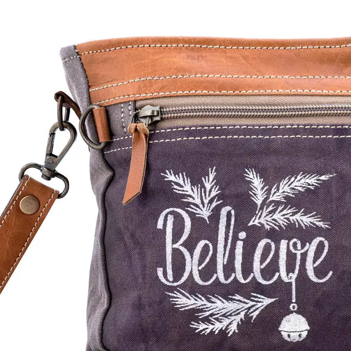 Vintage Leather Believe Shoulder Bag