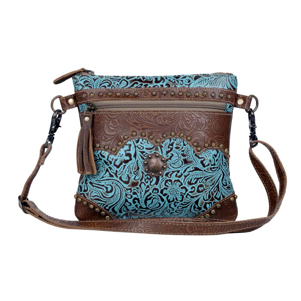 Azure Aesthetic Leather Bag