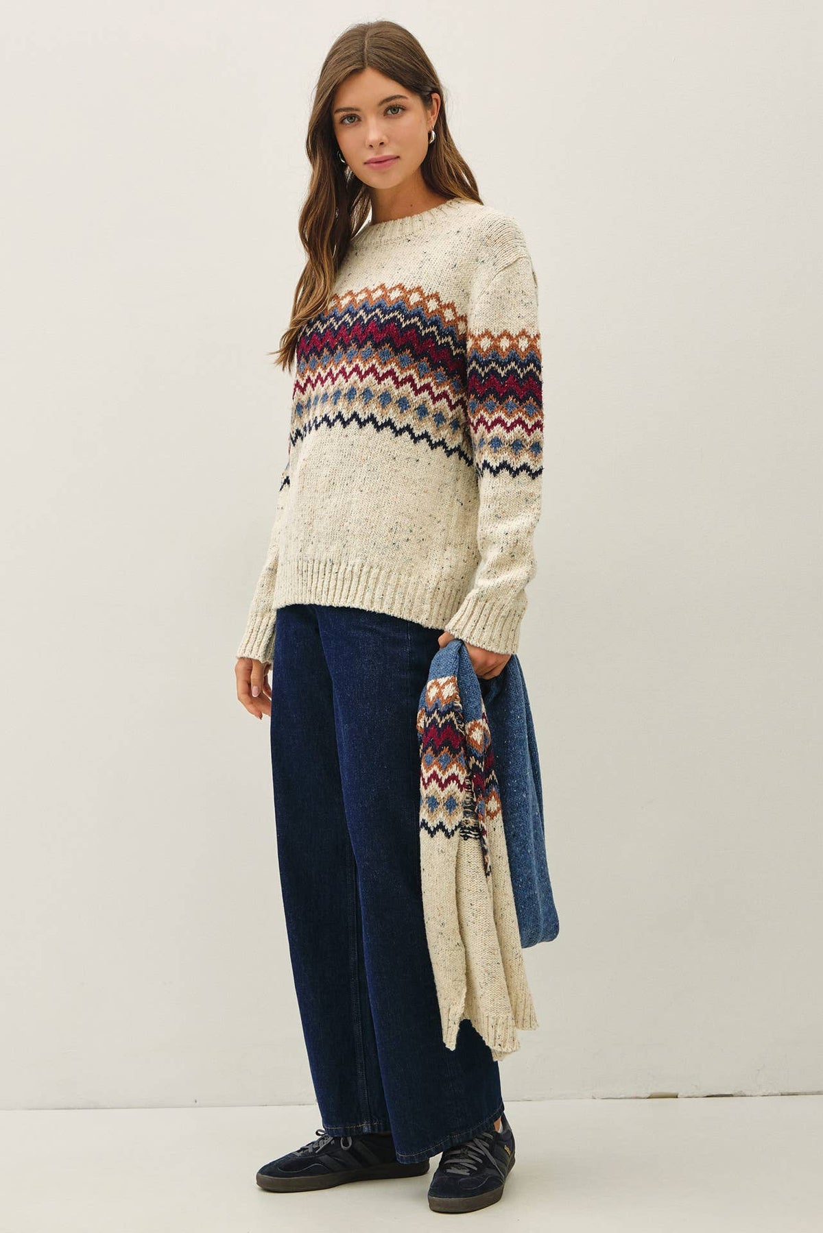 COMO FAIR ISLE MID BLOCK SWEATER