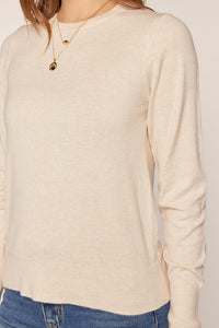 Lauren Long Sleeve Oatmeal Sweater