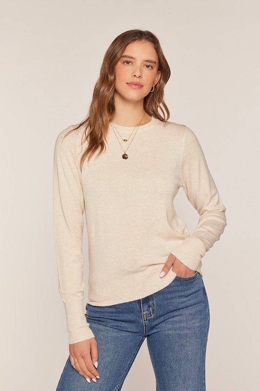 Lauren Long Sleeve Oatmeal Sweater