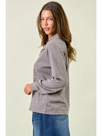 Buttery Soft Striped Knit Sweatshirt