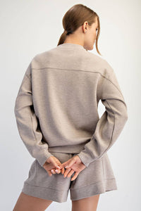 Modal Scuba Mock Neck Pullover