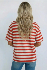 USA 250th Anniversary Commemorative Oversized Stripe Tee