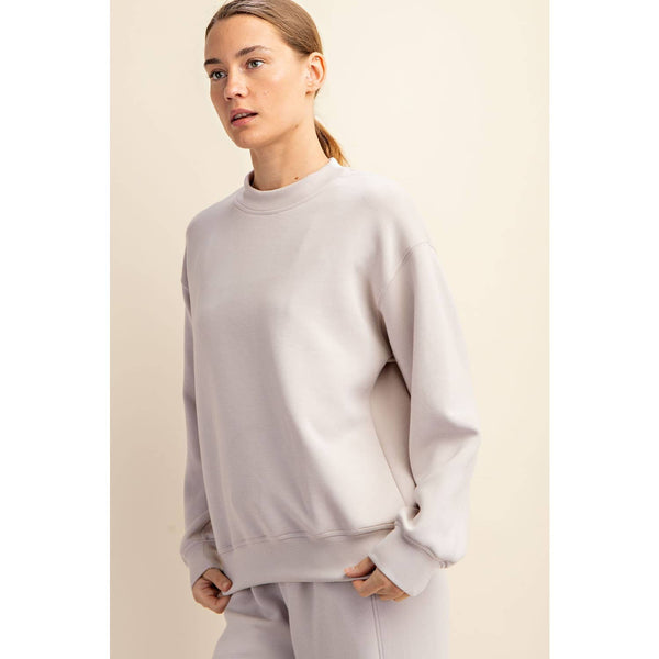 Modal Scuba Mock Neck Pullover