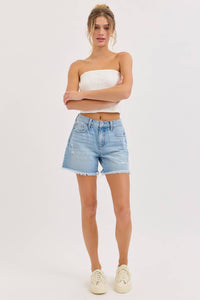 Cello Mid Rise Boyfriend Short