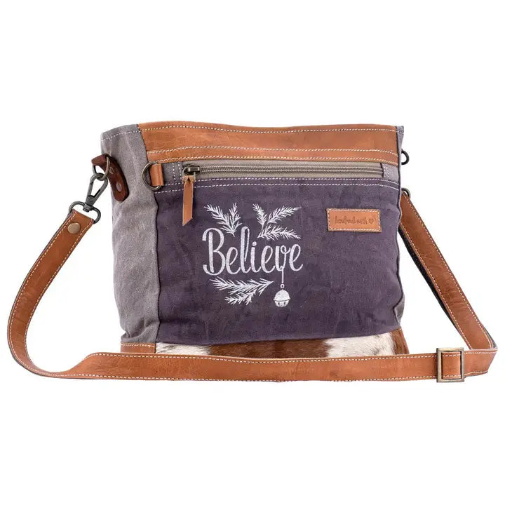 Vintage Leather Believe Shoulder Bag
