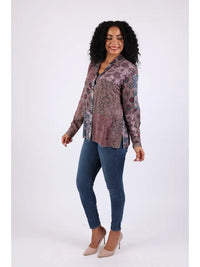 Celeste Vintage Mixed Print Shirt