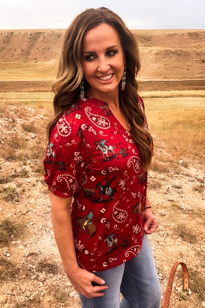 Rodeo Cowgirl Top