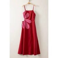 Floral Side Cutout Dress