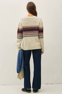 COMO FAIR ISLE MID BLOCK SWEATER