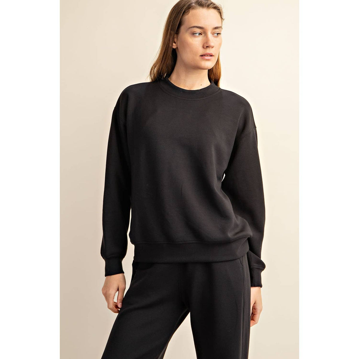 Modal Scuba Mock Neck Pullover