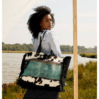 Sea Grass Canvas & Hairon Bag