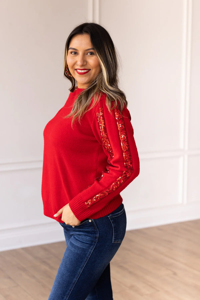 Joy to the World Sequin Sweater