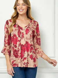 Everbloom Pleated Blouse