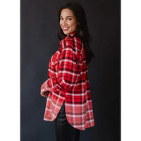 Stacy Red and Black Plaid Shirt