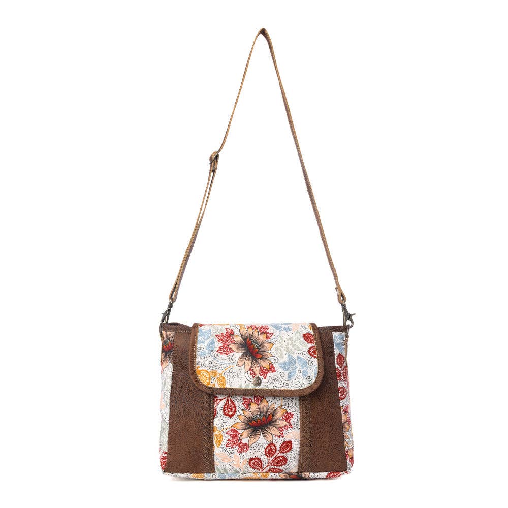 Oakline Cotton & Leather Dahlia Shoulder Bag