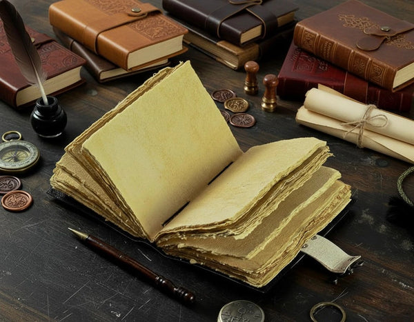 Handmade Artisan Leather Bound Journal