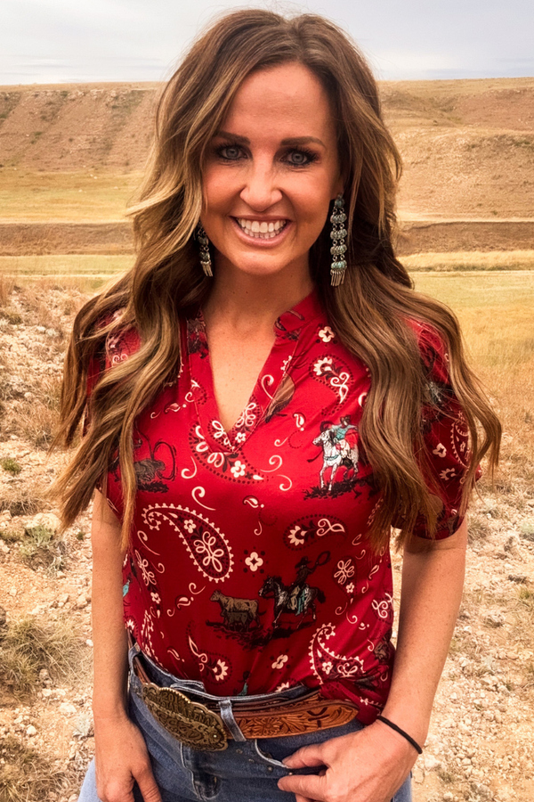 Rodeo Cowgirl Top