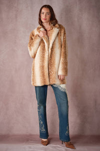 Winter Woodland Faux Fur Coat