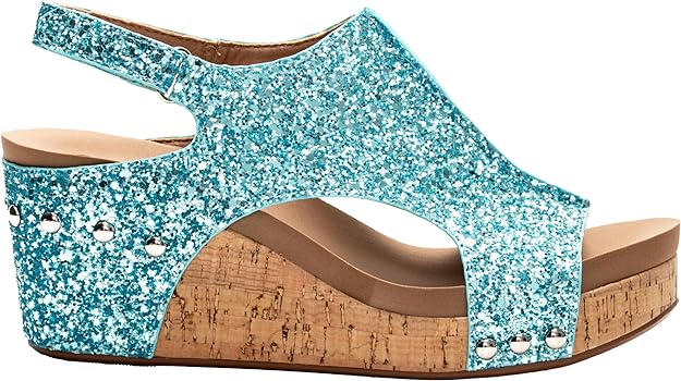 Corky's Turquoise Glitter Carley