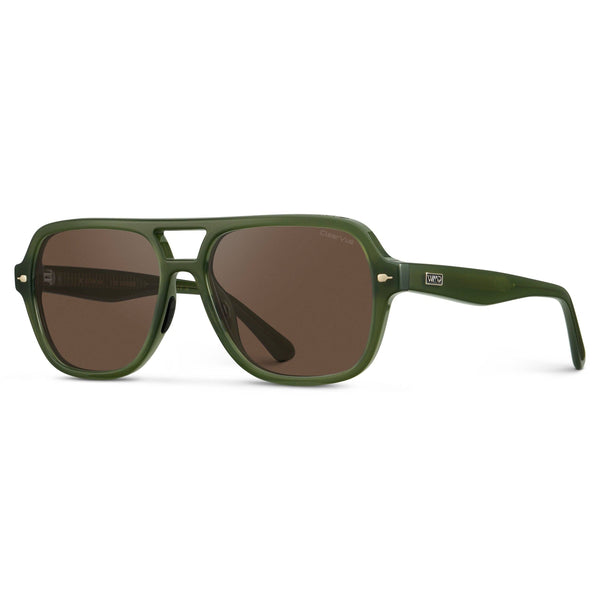 WMP Rally Women's Double Bridge Aviator Sport Sunglasses