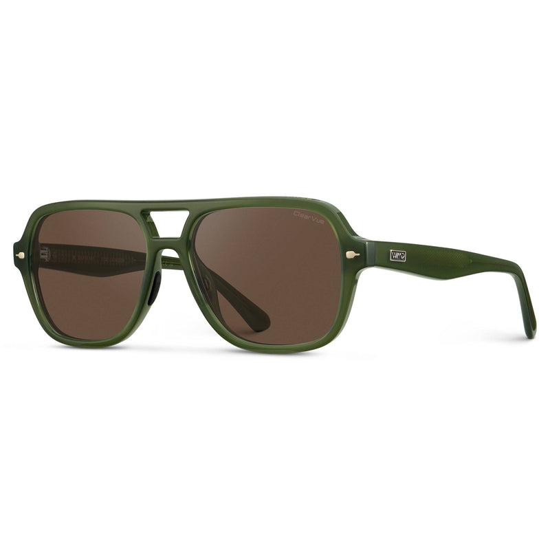 WMP Rally Women's Double Bridge Aviator Sport Sunglasses