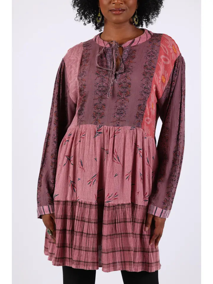 Paula's Plum Patchwork Tunic