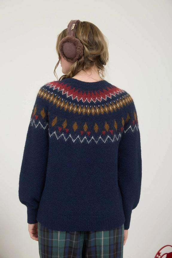 Fair Isle Crew Neck Pullover