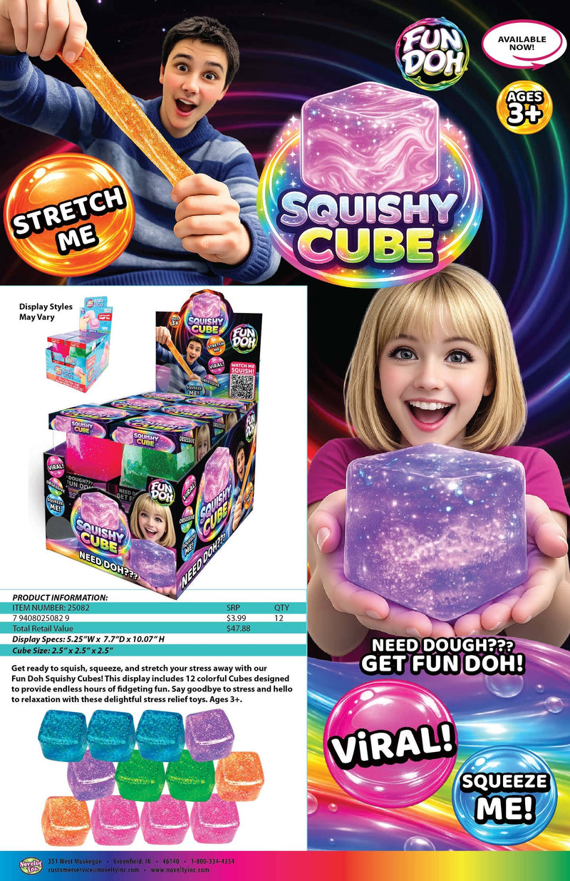 Squish & Squeeze Sparkle Cube