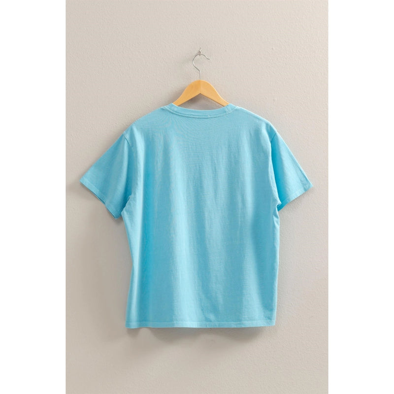 Lisa Aqua Blue T-Shirt