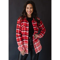 Stacy Red and Black Plaid Shirt