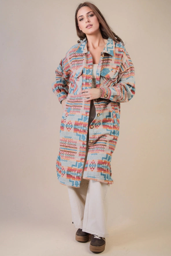 Sedona's Aztec Shacket Jacket