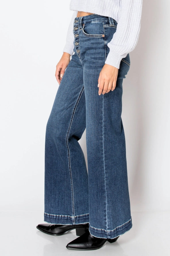 Tummy Control High Rise Modern Wide Jeans