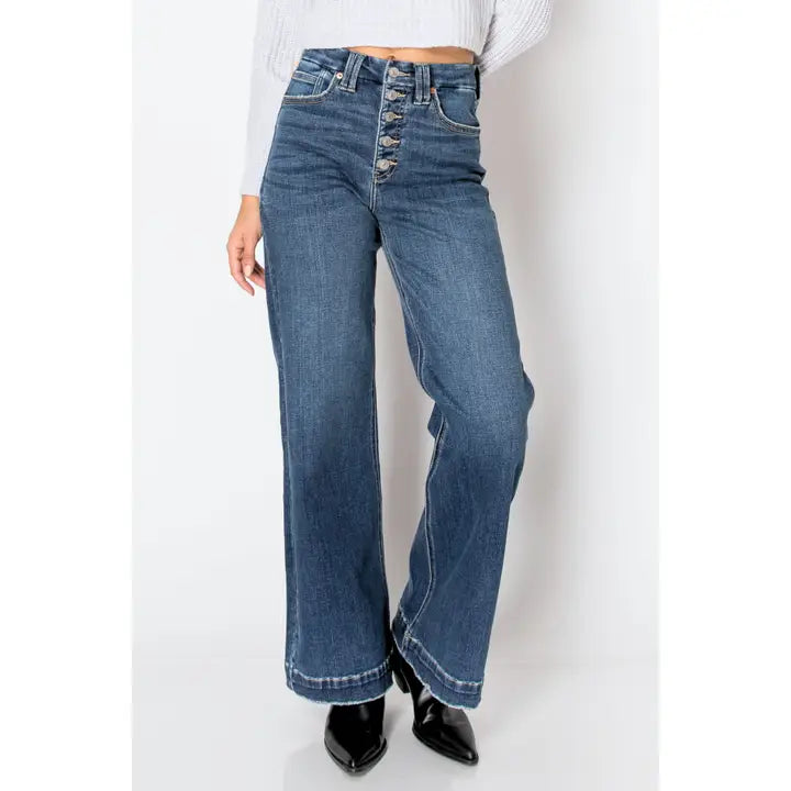 Tummy Control High Rise Modern Wide Jeans