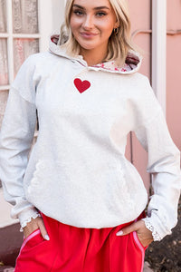 Ampersand Lace Full Heart Hoodie