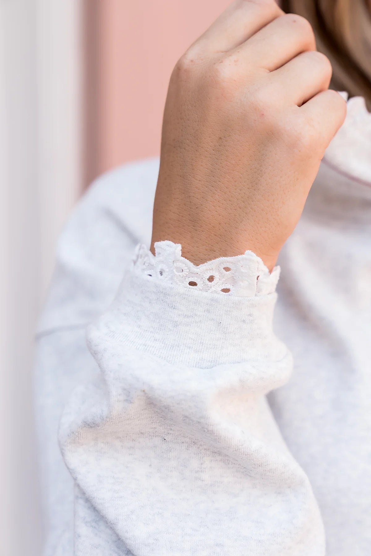 Ampersand Lace Full Heart Hoodie