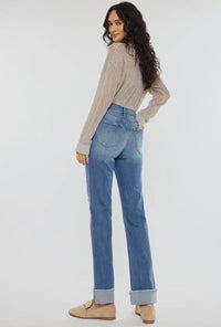 Kan Can High Rise Straight Jeans