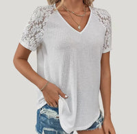 Amara’s Knit Lace Top