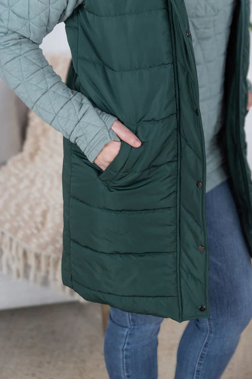 Harlow Long Puffer Vest
