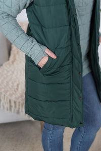Harlow Long Puffer Vest