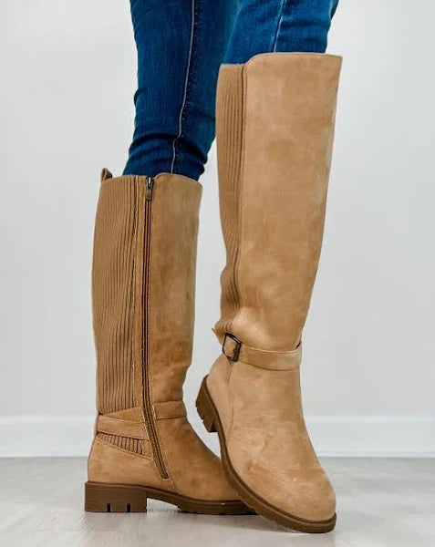 Corkys Hay There Camel Faux Suede Boot