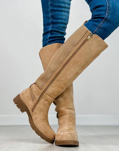 Corkys Hay There Camel Faux Suede Boot