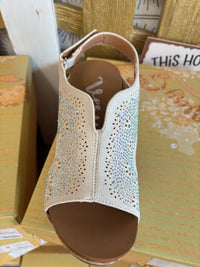 Very G Starry Nights Cream Wedge Sandal